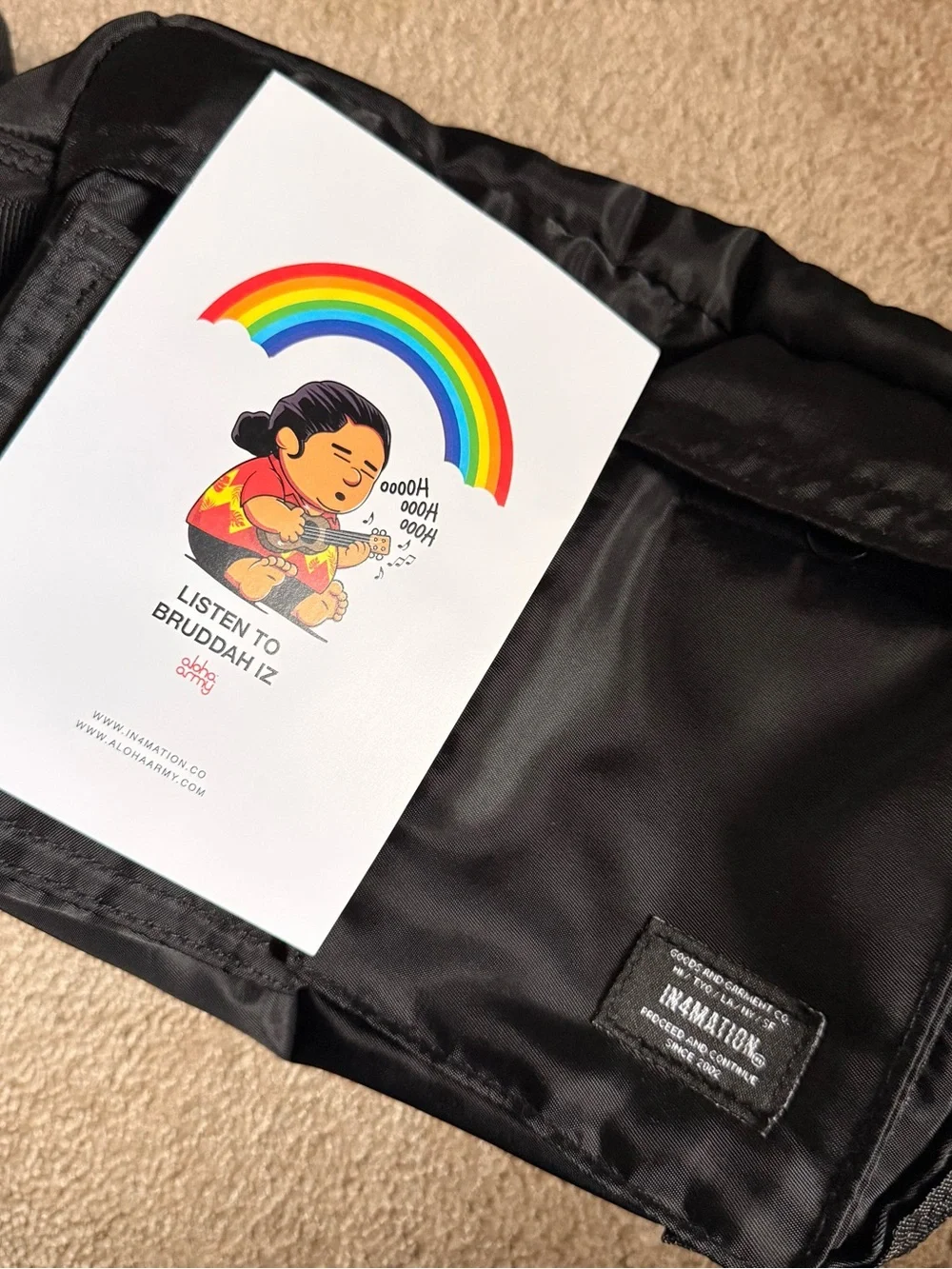In4mation Black Sling Bag